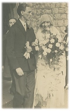 Wedding photo of Arthur and Gladys Dobson