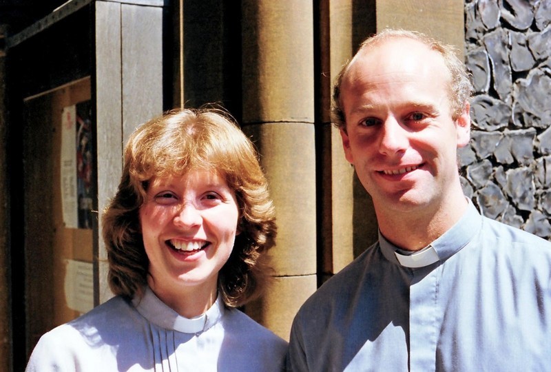 Photo of Paul and Ginny Weston, taken at Ginny's ordination