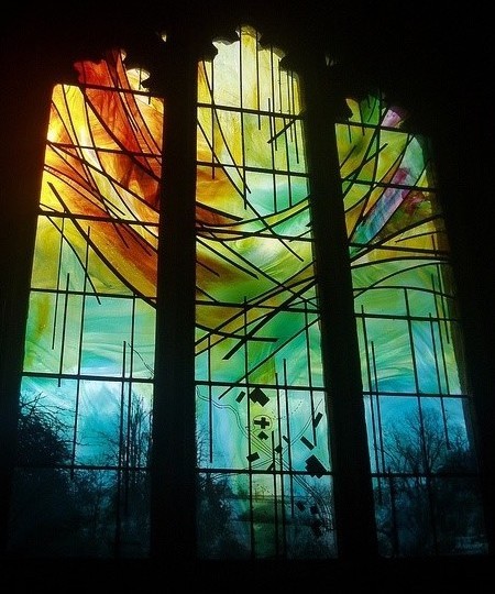 Photo of the Millennium Window at St Michael and All Angels Church, Winwick